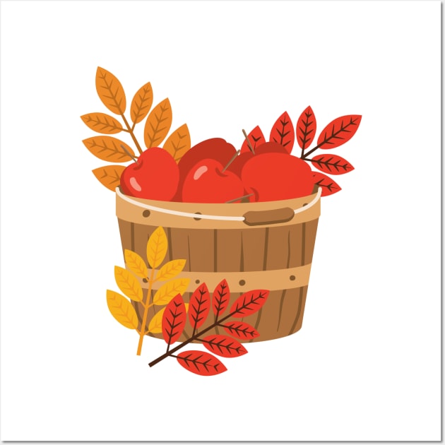 Apple Basket Wall Art by SWON Design